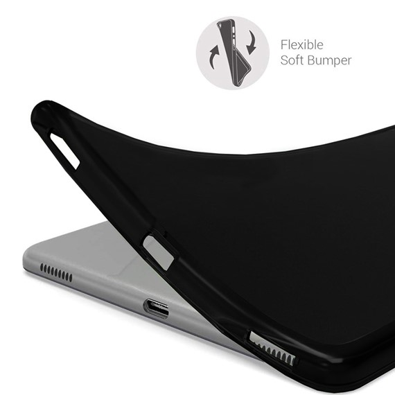Samsung Galaxy Tab S6 Lite 10 4 P610 Kılıf CaseUp Colored Silicone Siyah 4